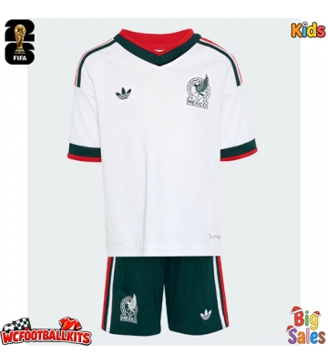 Mexico Replica Away Stadium Kit for Kids World Cup 2026 Short Sleeve (+ pants)